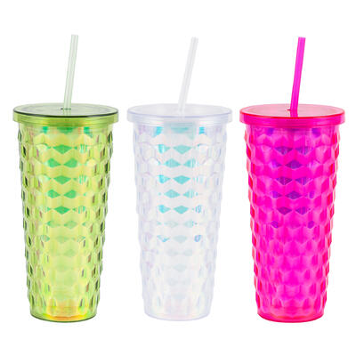 tumbler 24oz 710ml w straw dia -- 12 per case