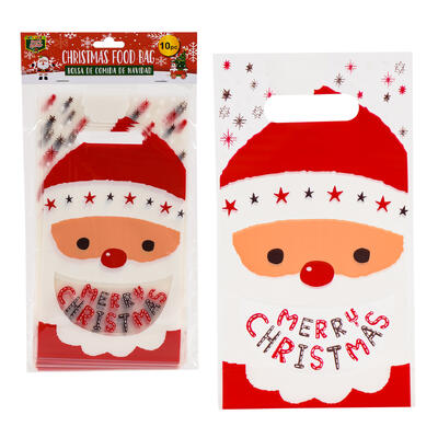 treat bag 10pc 10 santa -- 48 per case