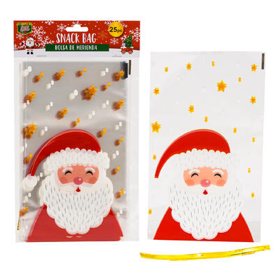 treat bag 25pc 9 santa -- 48 per case