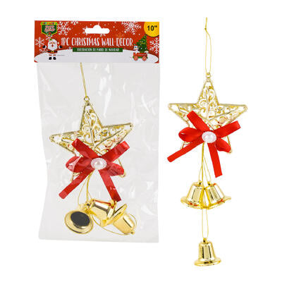 decor 1pc 10 h star w bow -- 24 per case