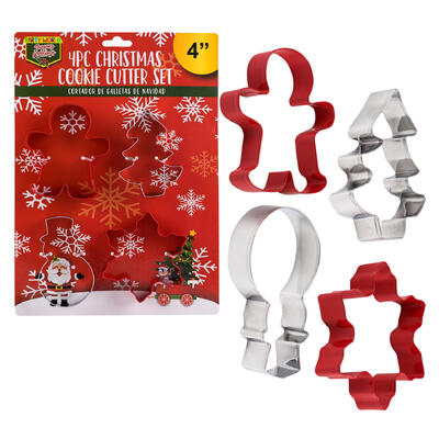 cookie cutter set 4pc 4 4ast -- 48 per case