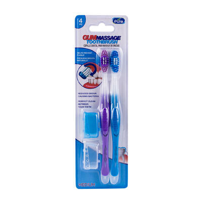 toothbrush 4pcw-covers 2assorted c -- 36 per case