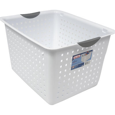 sterilite white ultra 10in deep basket -- 6 per case