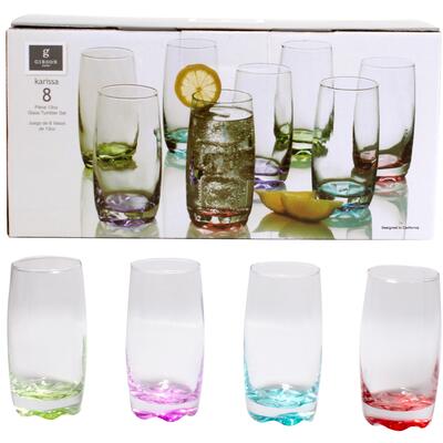 8 piece karissa tumbler set- 13oz- 4 assortments -- 6 per case