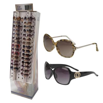 ladies large sunglasses display - asst -- 240 per case