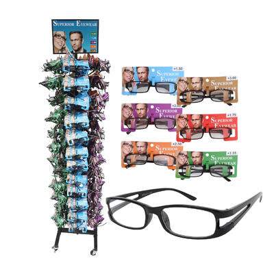 superior eyewear reading glasses display - asst -- 480 per case