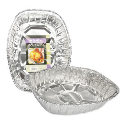 oval deep foil roaster pan - 18.25 l -- 100 per case