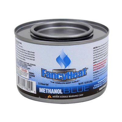 fancy heat blue methanol gel - 7.05oz -- 72 per case