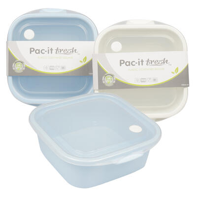 square food container- 44oz- 2 assortments -- 48 per case