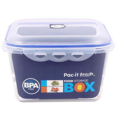 pac-it fresh square food container - 135oz -- 24 per case