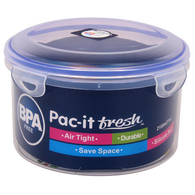 pac-it fresh round food container - 71oz -- 24 per case