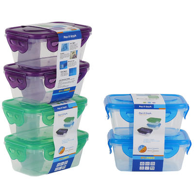 pac- it fresh 250ml food container 2-pack - asst -- 72 per case