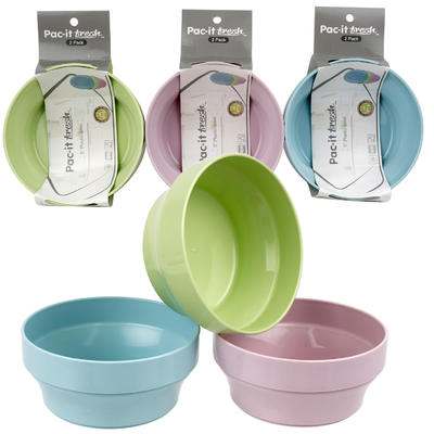 pac- it fresh 5-inch cereal bowl 2-pack - asst -- 48 per case