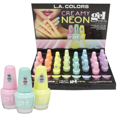 creamy neon nail polish- 44oz- assorted -- 24 per case