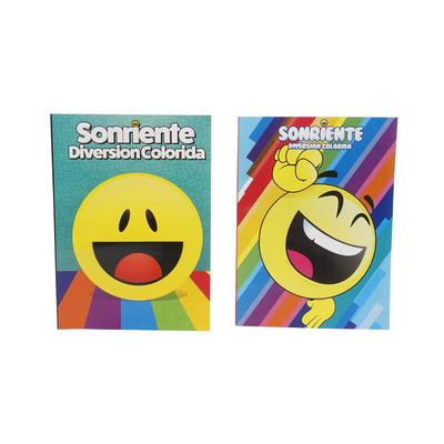 smiley face spanish coloring book - asst 80pp -- 48 per case