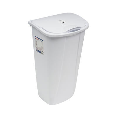 sterilite 11-gal wastebasket with lift- top lid -- 6 per case