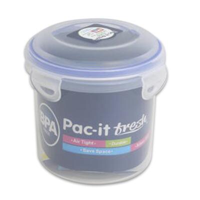 pac-it fresh plastic round food storage - 24oz -- 48 per case