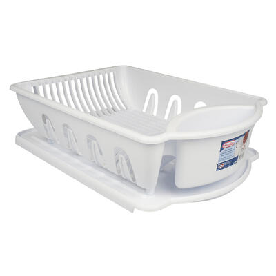 2pc large sterilite dish drainer - white -- 6 per case