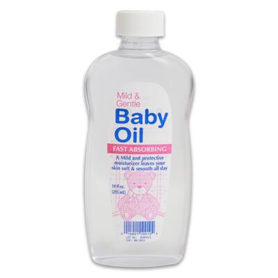 baby oil - 10oz -- 24 per case