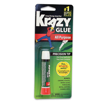 krazy glue tube- .07-ounce blister pack -- 48 per case