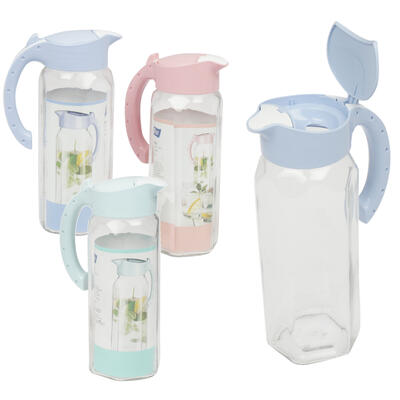 72oz glass pitcher with pourer -- 12 per case