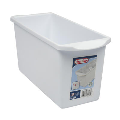 sterilite white ice cube bin - 6 h -- 6 per case