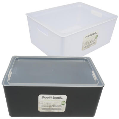 storage box with lids- 2 assortments -- 6 per case