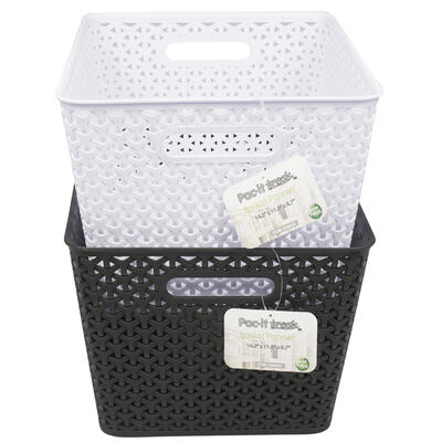 plastic basket- 11.5 - 2 assortments -- 12 per case