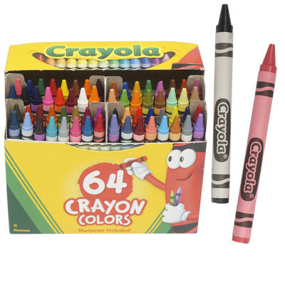 64 ct crayola crayon with sharpener -- 48 per case