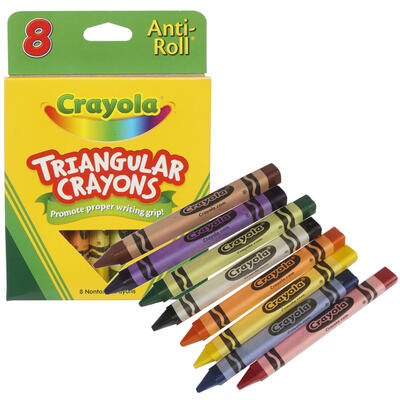 8ct crayola triangular crayons -- 24 per case