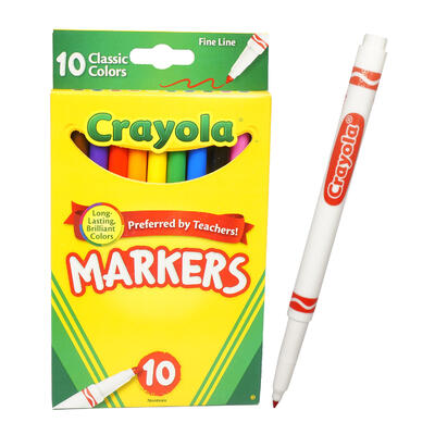 10ct crayola markers -- 24 per case