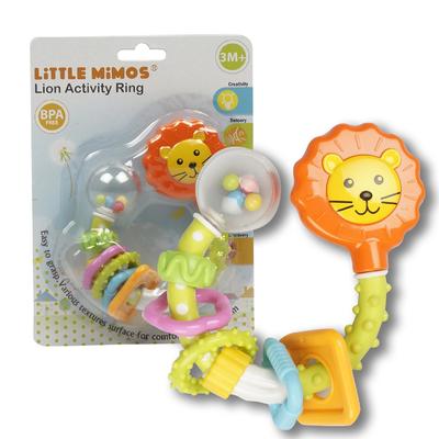 little mimos lion activity ring baby toy -- 24 per case