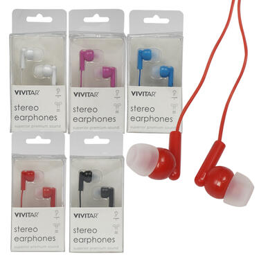 vivitar earbuds -- 24 per case