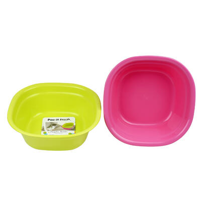 pac- it fresh 4-inch plastic basin - asst -- 48 per case