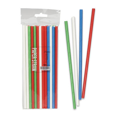 25 piece paper straw pack -- 48 per case