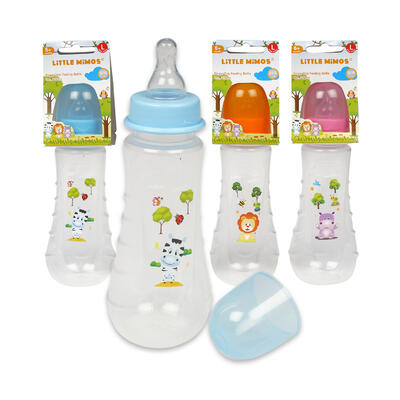 finger grip feeding bottle- 8oz- 3 assortments -- 48 per case