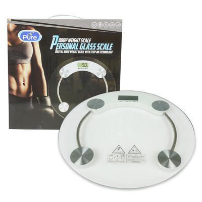 all pure round digital body scale -- 6 per case