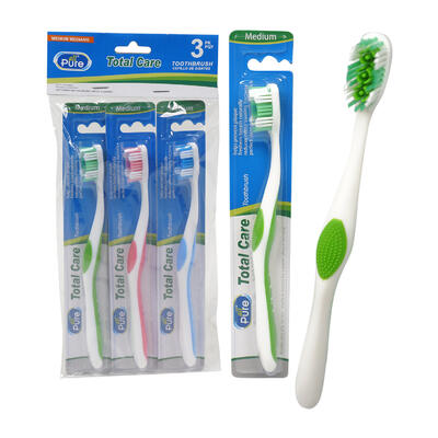 3 pack all pure total care toothbrushes -- 36 per case