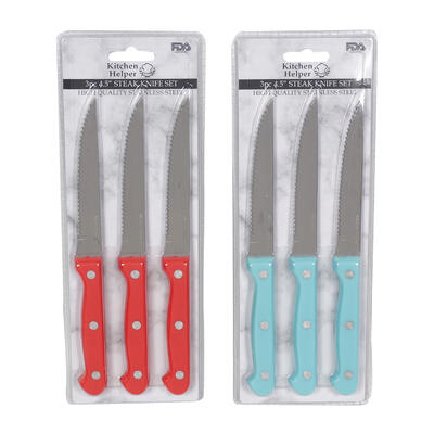 3 piece steak knife set -- 24 per case