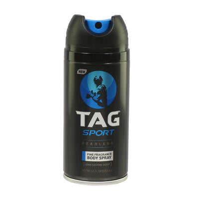 tag sport fearless fine fragrance body spray -- 12 per case