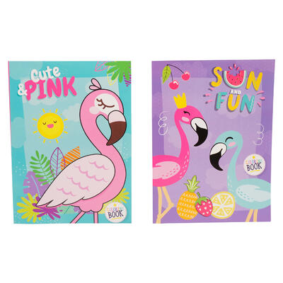 80 page spanish flamingo coloring book- 2 asstd. -- 48 per case