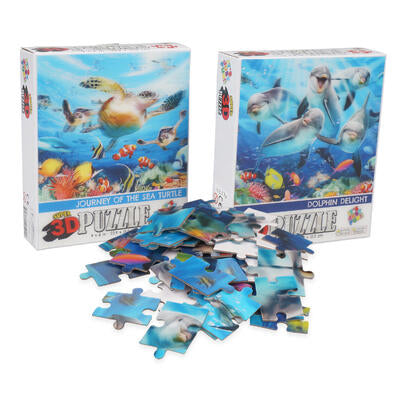 50 piece 3d dolphin delight journey of the sea -- 12 per case