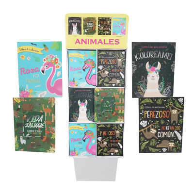 32 page spanish animals coloring book- 4 asst. -- 144 per case