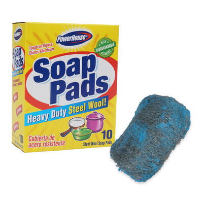 8 pack scouring pad with soap power -- 12 per case