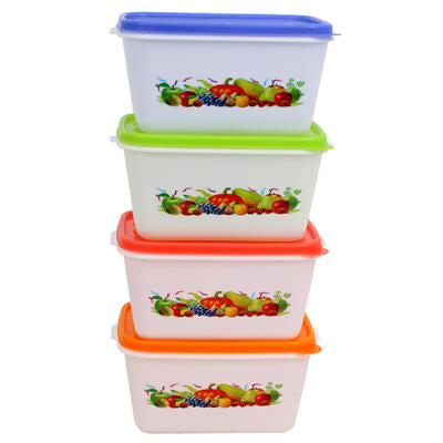 food container with fruit art - asst 1250ml -- 144 per case