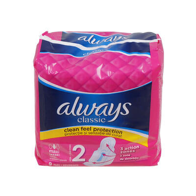 9ct classic maxi pads- always -- 16 per case