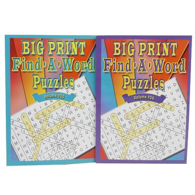 80 page find a word puzzle book- 2 assortments -- 48 per case