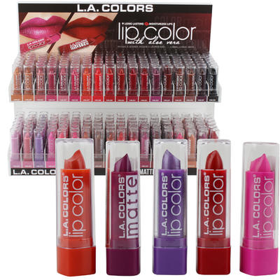 la colors lipstick- assorted colors -- 432 per case