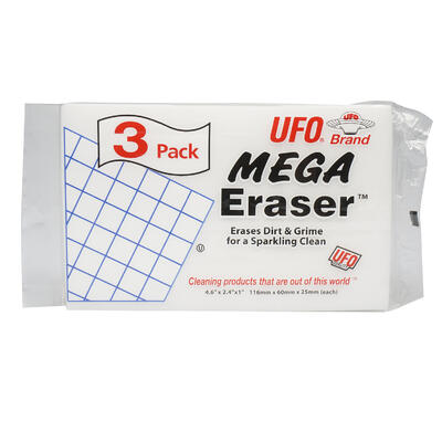 3pk ufo mega scrubber- white -- 60 per case