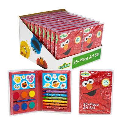 25 piece sesame street art set -- 16 per case